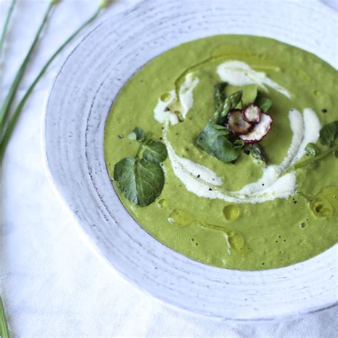 spring-watercress-asparagus-soup-recipe-on-food52 image