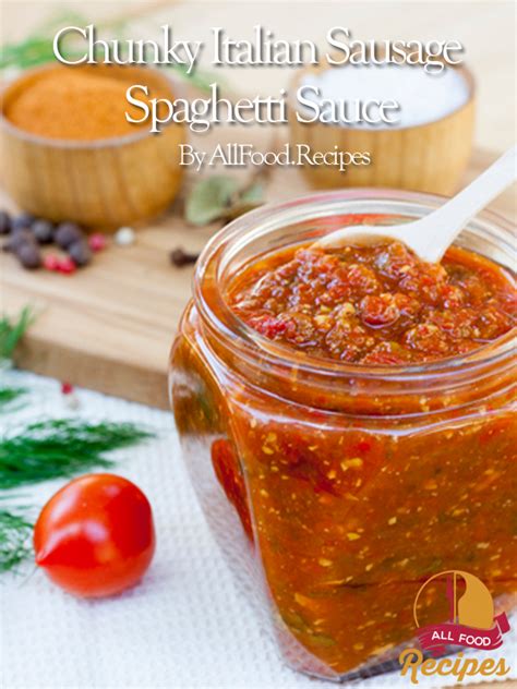 chunky-italian-sausage-spaghetti-sauce-allfoodrecipes image