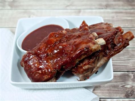 grilled-pork-spareribs-with-zesty-cherry-bbq-sauce image