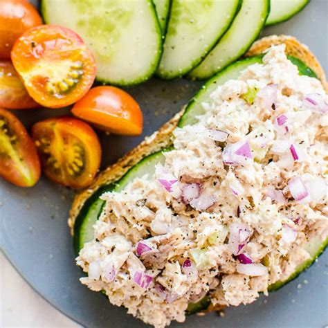 healthy-tuna-salad-recipe-so-easy-ifoodrealcom image