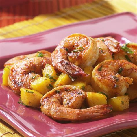 shrimp-with-mango-basil-eatingwell image