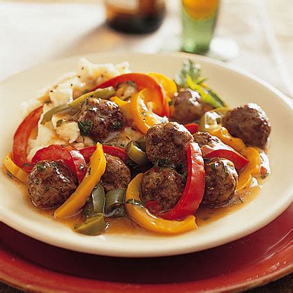 meatballs-and-peppers-recipe-myrecipes image