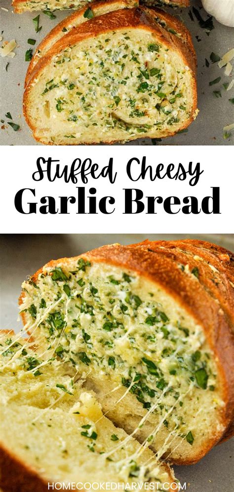 stuffed-cheesy-garlic-bread-home-cooked-harvest image