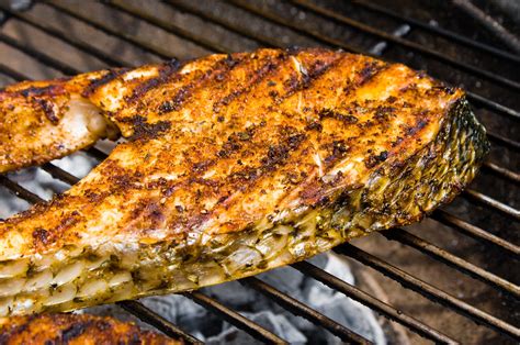 grilled-striped-bass-with-roasted-salsa-recipe-the image