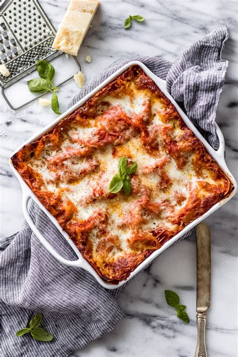 homemade-vegetarian-lasagna-with-spinach-ricotta image