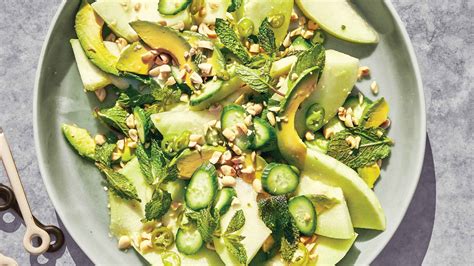 honeydew-salad-with-ginger-dressing-recipe-bon-apptit image