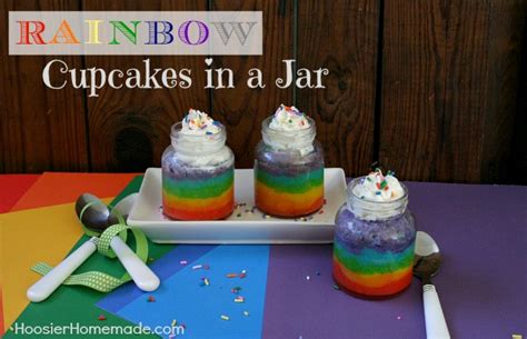 rainbow-cupcakes-in-a-jar-for-a-baby-shower-hoosier image