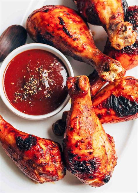 baked-bbq-chicken-drumsticks-in-oven-recipe-simply image