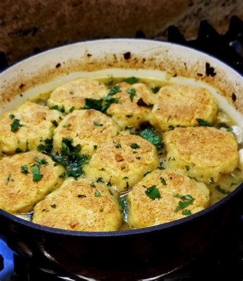 green-chicken-chili-with-cornmeal-dumplings-cook image