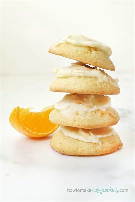 orange-drop-cookies-with-orange-butter-icing-easy image