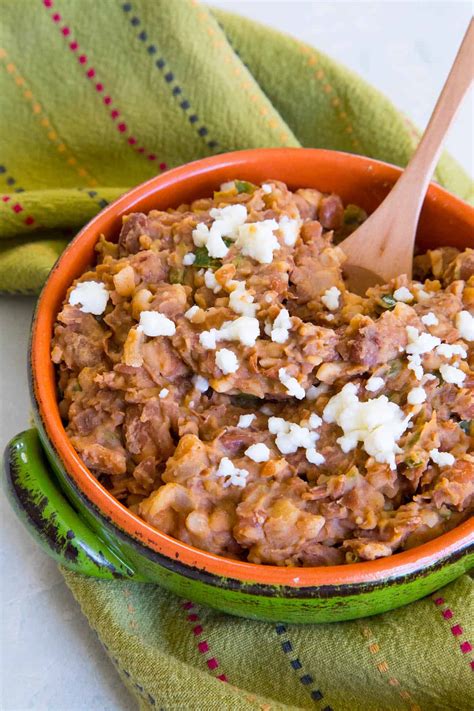 easy-homemade-refried-beans-chili-pepper-madness image