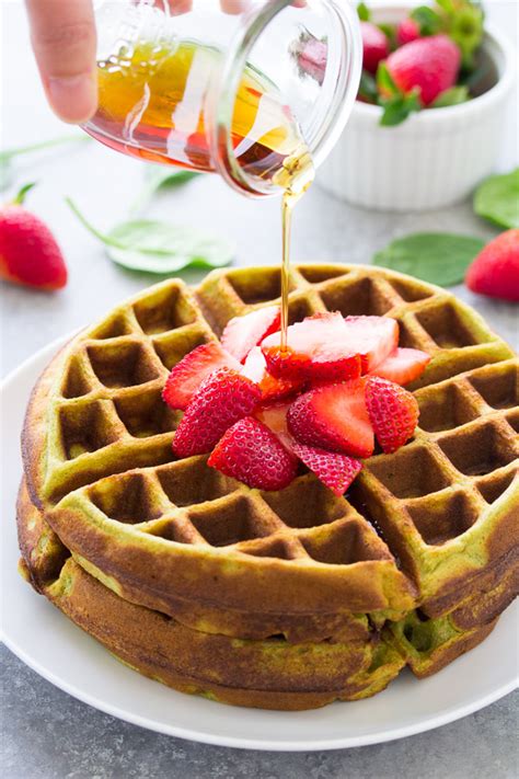 blender-green-smoothie-waffles-kristines-kitchen image