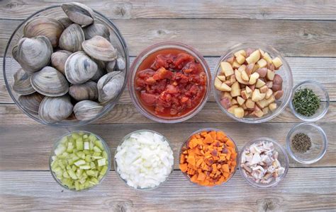 homemade-manhattan-clam-chowder-recipe-chef-dennis image