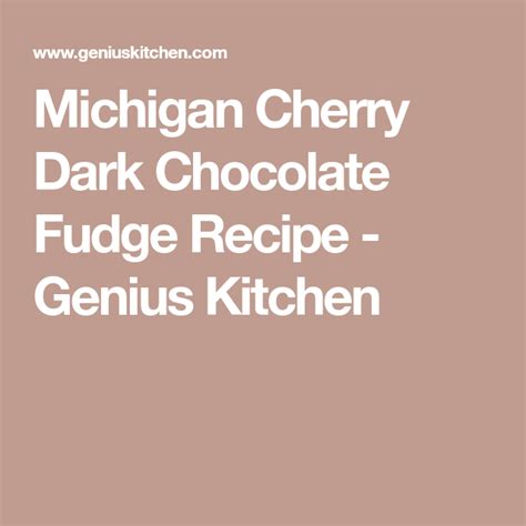 michigan-cherry-dark-chocolate-fudge-recipe-foodcom image