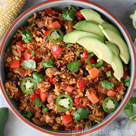 southwest-chicken-and-rice-skillet-girl-heart-food image