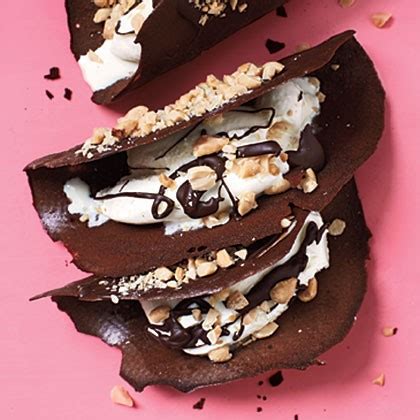 chocolate-tacos-with-ice-cream-and-peanuts image
