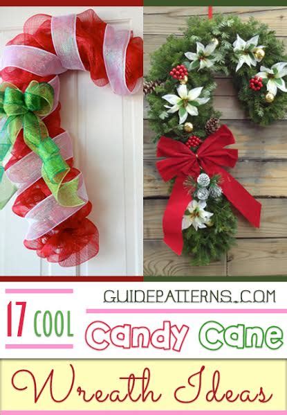17-cool-candy-cane-wreath-ideas image