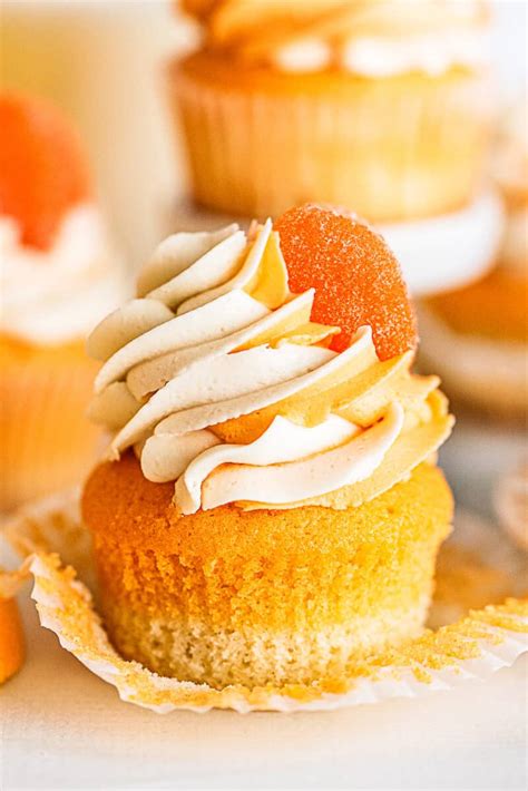 orange-creamsicle-cupcakes-with-cream-filling-easy image