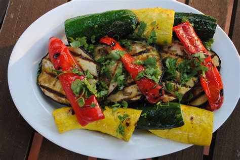 summer-grilling-mixed-vegetables-with-harissa-dressing image