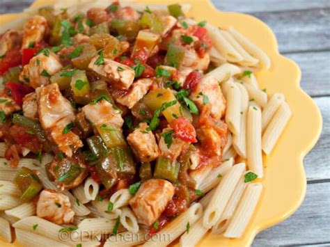 spicy-chicken-pasta-recipe-cdkitchencom image
