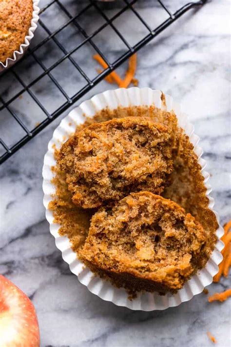 carrot-flaxseed-muffins-with-apple-gf-nut-free image