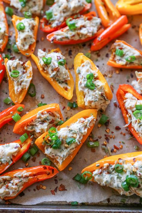 caramelized-onion-and-cream-cheese-stuffed-peppers image