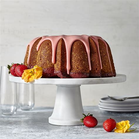 strawberry-poke-pound-cake-with-strawberry-glaze image