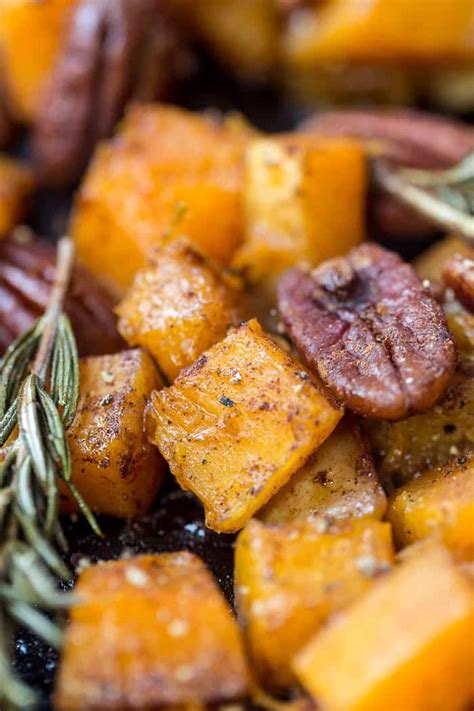 maple-roasted-butternut-squash-with-pecans-simply image