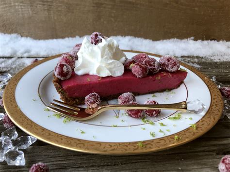 cranberry-lime-curd-tart-with-pecan-ginger-crust image
