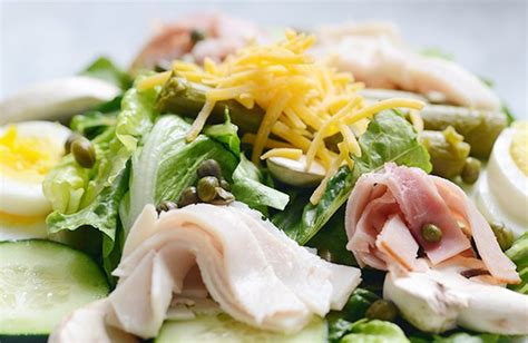 turkey-and-ham-chefs-salad-recipe-livestrongcom image