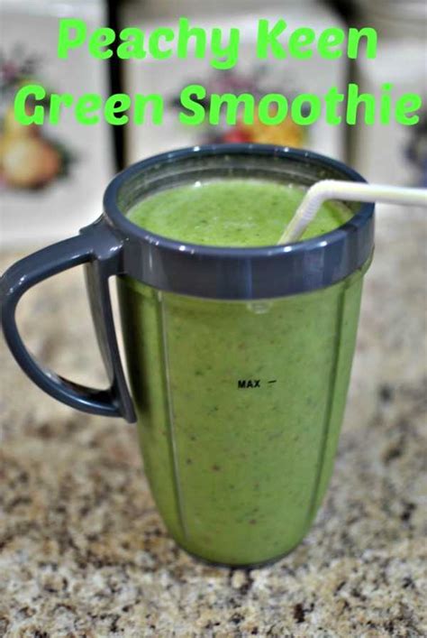 peachy-keen-green-smoothie-beckys-best-bites image