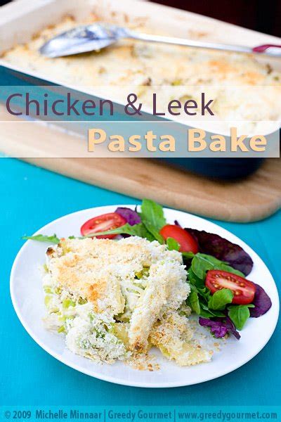 chicken-and-leek-pasta-bake-greedy-gourmet image