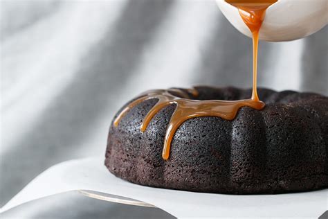 chocolate-whiskey-bundt-cake-with-whiskey-caramel-sauce image