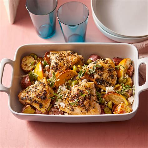 herb-roasted-chicken-with-potatoes-olives-feta image