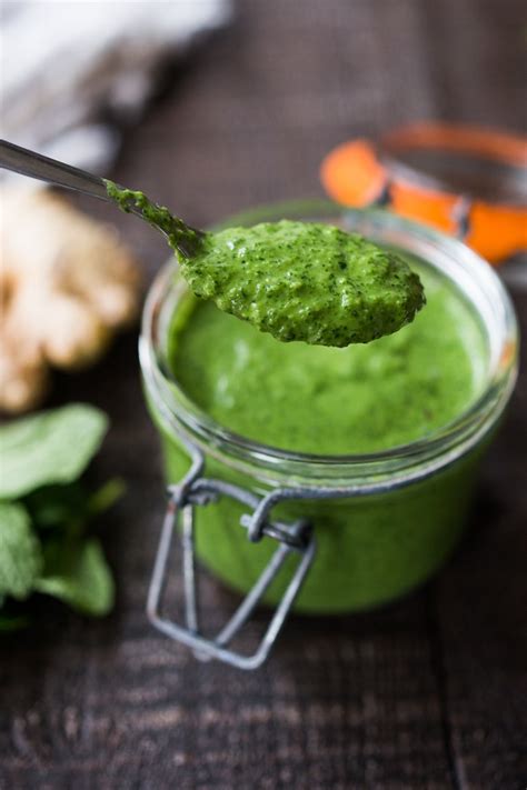 cilantro-mint-chutney-feasting-at-home image