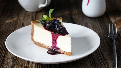 neufchatel-cheesecake-with-wild-blueberry-topping image
