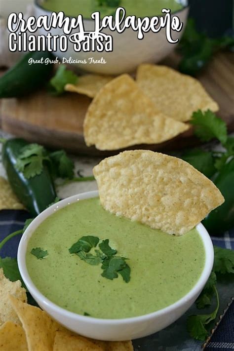 creamy-jalapeno-cilantro-salsa-great-grub-delicious image