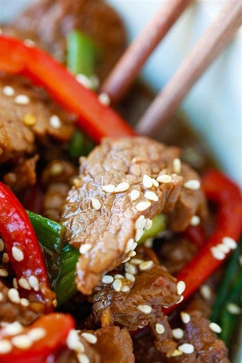 sesame-beef-best-chinese-stir-fry-recipe-rasa image