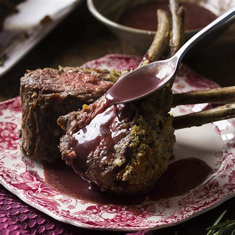 herb-crusted-rack-of-lamb-with-red-wine-sauce image