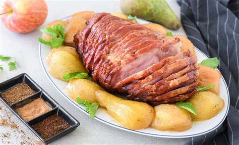 french-baked-ham-with-spiced-apples-and-pears-the image