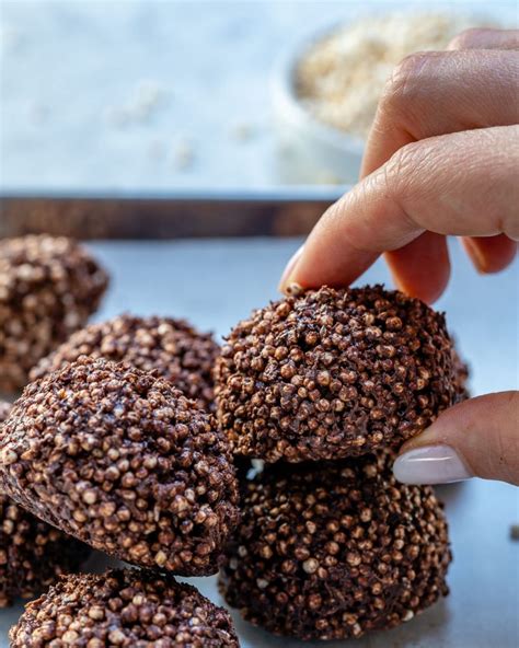 no-bake-chocolate-quinoa-crispy-treats-clean-food image