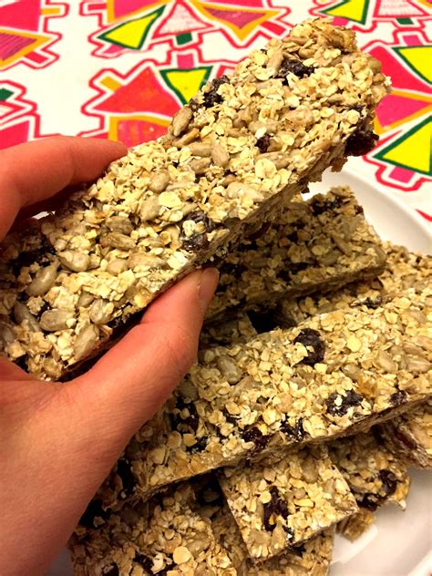 easy-homemade-nut-free-granola-bars image