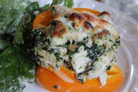 pesto-chicken-stuffed-bell-peppers-recipe-mix-and image
