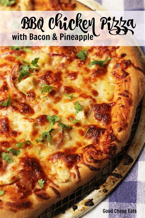 bbq-chicken-pizza-with-bacon-pineapple-good-cheap image