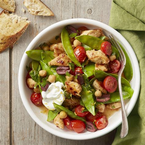 spicy-chicken-and-snow-pea-skillet-recipe-eatingwell image