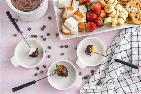easiest-chocolate-fondue-only-2-ingredients-favorite image
