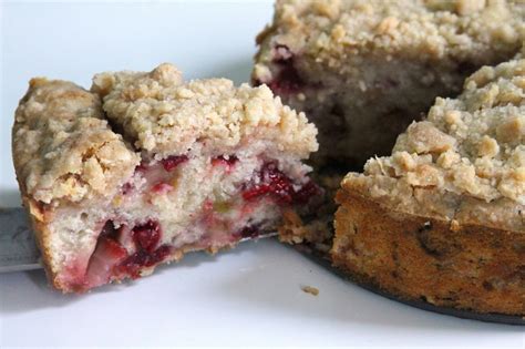 strawberry-raspberry-rhubarb-buckle-with-ginger image