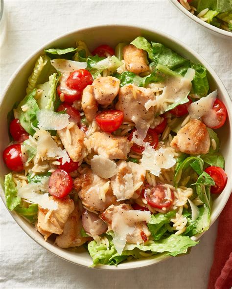 chicken-caesar-salad-with-orzo-recipe-kitchn image