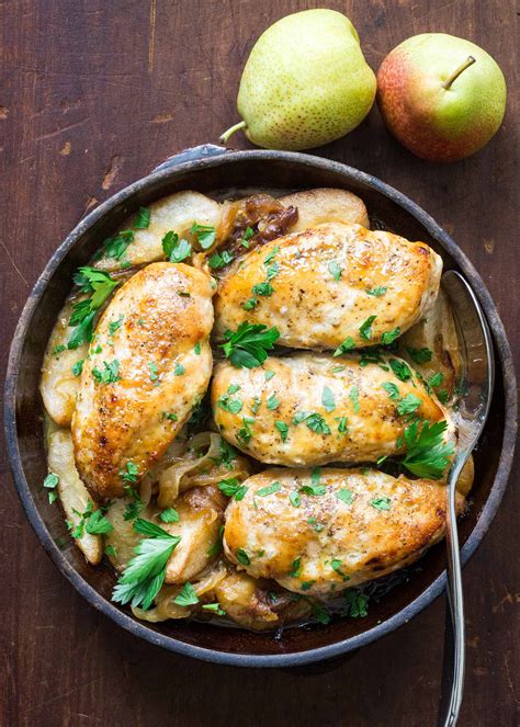 maple-glazed-chicken-with-caramelized-onions-and-pears image