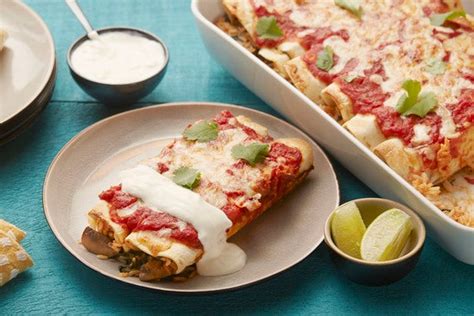 chipotle-spiced-enchiladas-with-mushrooms-lime image